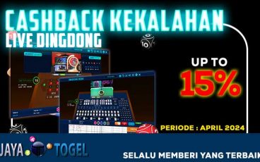 CASHBACK KEKALAHAN LIVE DINGDONG 15% HKB GAMING